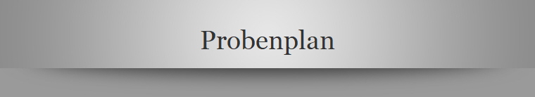 Probenplan
